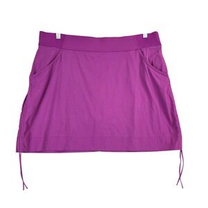 Columbia Women's XL Anytime Casual Skort Purple Omni-Shield Hiking Athletic